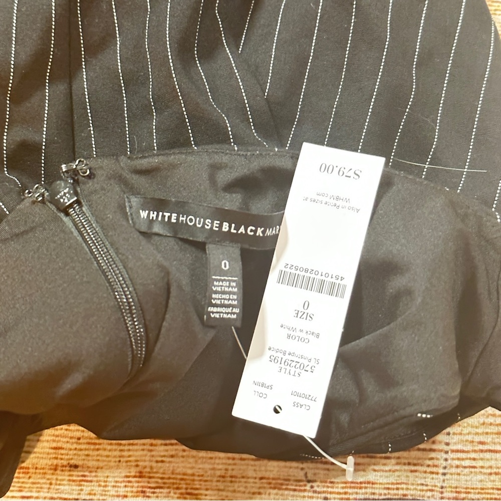 White House Black Market NWT Striped Bodice Sleeveless Top - Picture 9 of 9